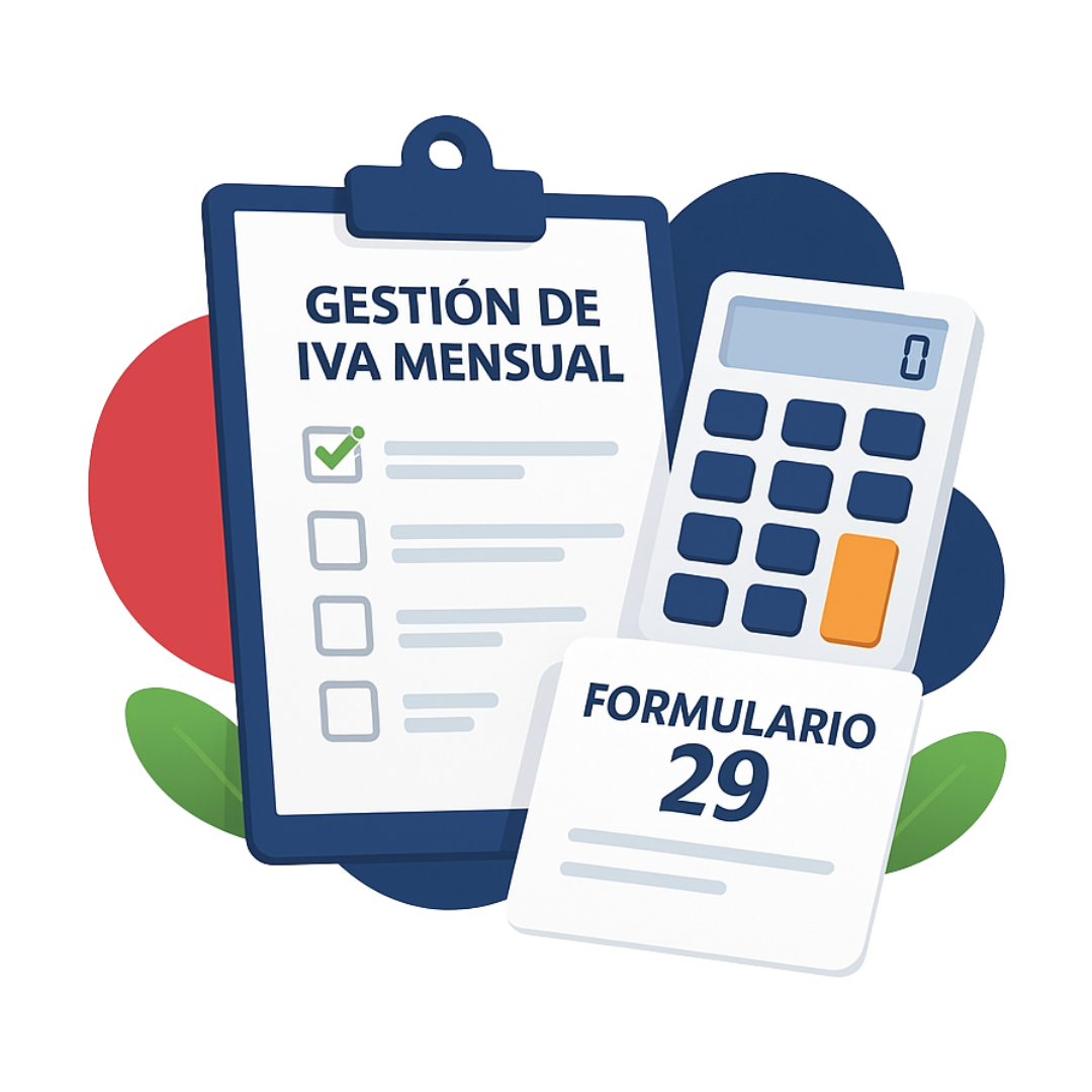 Gestión de IVA Mensual (Formulario 29)